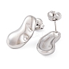 Non-Tarnish 304 Stainless Steel Stud Earrings for Women EJEW-A049-09P-2