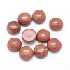 Synthetic Goldstone Cabochons G-P393-R24-8mm-1