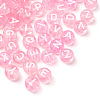 Transparent Pink Acrylic Beads TACR-YW0001-08K-1