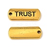 Tibetan Style Alloy Rectangle with Word Trust Pendants LS-TIBEP-Q043-062AG-RS-1