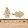 Brass Micro Pave Cubic Zirconia Pendants KK-S526-33G-3