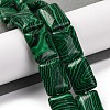 Synthetic Malachite Beads Strands G-T047-B13-01-2