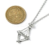 Crystal Cage Holder Necklace NJEW-JN04602-01-4