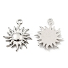 Non-Tarnish 304 Stainless Steel Pendants STAS-R124-05P-2