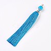 Polyester Tassel Big Pendant Decoration LS-AJEW-WH0045-B03-1