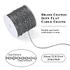 Brass Coated Iron Flat Cable Chains CH-TAC0007-01B-4