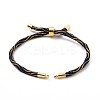 Nylon Cord Silder Bracelets MAK-C003-03G-25-4