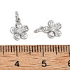 SHEGRACE Valentine's Day Brass Clear Cubic Zirconia Charms XGRQ3P737-577P-3