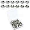 100Pcs Brass Butterfly Clutches Pin Backs KK-YW0002-28P-1