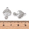 Rack Plating Alloy Rhinestone Pendants PALLOY-T091-26M-P-4