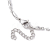 Non-Tarnish 304 Stainless Steel Bar Link Chain Necklaces NJEW-JN04927-02-5