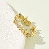 304 Stainless Steel Cubic Zirconia Cuff Open Rings for Women RJEW-Z122-02G-03-3