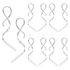 5Pairs Vortex Spiral 304 Stainless Steel Dangle Earrings for Women EJEW-ME0001-15-1