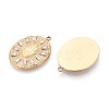 304 Stainless Steel Micro Pave Cubic Zirconia Pendants STAS-N109-205G-2