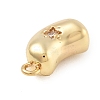 Brass Micro Pave Cubic Zirconia Pendants LS-KK-D283-23G-2