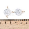 Opaque Acrylic Links Connector Charms KK-K296-07B-G-3