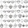 150Pcs 15 Styles Tibetan Style Alloy Charms FIND-AR0004-94-1