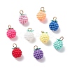 (Defective Closeout Sale: Metal Oxidation) Rubberized Style ABS Plastic Pendants KY-XCP0001-16-1