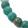 8mm Round Natural Flower Amazonite & Imperial Jasper & Quartz & Dyed Crackle Agate Beaded Stretch Bracelets BJEW-TA00514-03-4