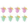 10Pcs 2 Colors Imitation Jade Glass Pendants FIND-CJ0002-05-8