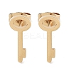 PVD Vacuum Plating 304 Stainless Steel Stud Earrings for Women EJEW-A048-40A-G-1