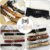 6Pcs 3 Colors Heart Alloy Belt Strap Buckles FIND-WR0010-57-7