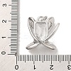 Brass Micro Pave Clear Cubic Zirconia Pendants KK-R155-06P-3