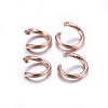 304 Stainless Steel Open Jump Rings STAS-O107-06RG-A-3