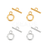 4 Sets 2 Style Sterling Silver Toggle Clasps STER-PH0003-87-1