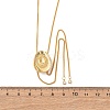 Brass Cowboy Hat Bolo Tie Lariat Necklaces LS-NJEW-D346-01G-3