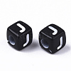 Opaque Acrylic Beads X-SACR-N002-01J-3