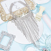 1Pc Iron Rhinestone Tennis Chains Bib Necklace NJEW-FG0001-11B-3