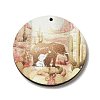 Mother's Day Theme Wooden Pendants FIND-Z031-01I-1