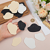 6 Sets 3 Colors PU Leather Self-adhesive Non Slip Shoe Pads AJEW-BC0009-36-3