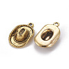 Tibetan Style Alloy Pendants TIBEP-4422-AG-NR-2