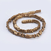 Electroplate Non-magnetic Synthetic Hematite Beads Strands G-J379-A05-F-1