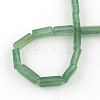 Cuboid Natural Green Aventurine Gemstone Bead Strands G-R299-10-2