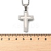 304 Stainless Steel Pendant Necklaces NJEW-P329-03A-P-5