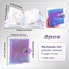 2Pcs PVC Mini Photocard Holder Book AJEW-SP0002-20B-01-2