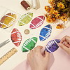 8Pcs 8 Colors PET Paillette Embroidered Cloth Sew on Patches PATC-FG0001-89-3