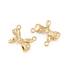 304 Stainless Steel Bowknot Charms STAS-D390-29G-2