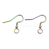 304 Stainless Steel Earring Hooks STAS-B047-30MC-1