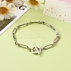 Tarnish Resistant 304 Stainless Steel Figaro Chain Bracelets BJEW-JB06446-2