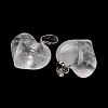 Natural Quartz Crystal Pendants G-B188-04P-07-2