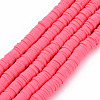 Handmade Polymer Clay Bead Strands CLAY-T002-6mm-45-1