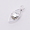Glass Rhinestone Pendants PALLOY-WH0066-36P-01-2