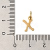 Ion Plating(IP) 304 Stainless Steel Enamel Alphabet Charms STAS-F308-02G-X-3