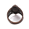 Natural Lapis Lazuli Retro Finger Rings RJEW-B067-01R-11-3