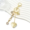 Brass Locket Pendants Keychain KEYC-YW00281-01-1