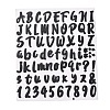 Number & Alphabet & Sign PVC Waterproof Self-Adhesive Sticker DIY-I073-04A-1